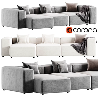 Bolia Cosima Chaise Lounge Sofa 3D model image 1 