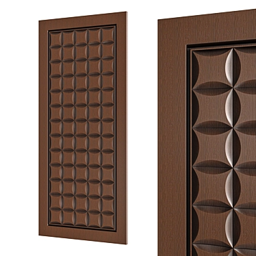 WPC Door Digital Print Design 3D model image 1 