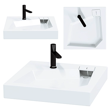 Modern Altasan Quadro Sink Design 3D model image 1 