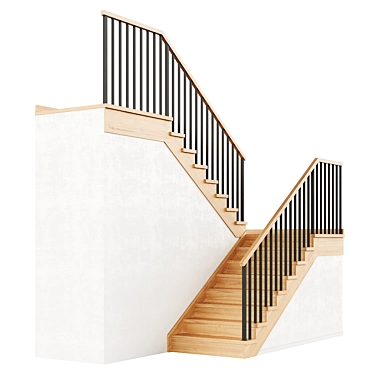 Compact Staircase 10 Collection 3D model image 1 