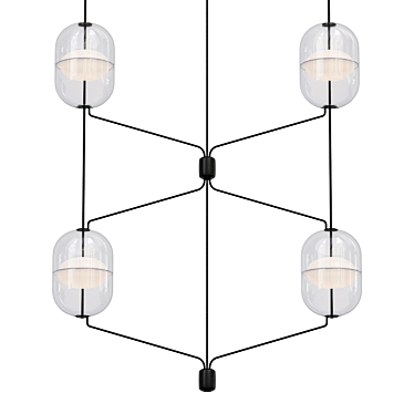 Elegant Contemporary Lighting Fixture 3D model image 1 