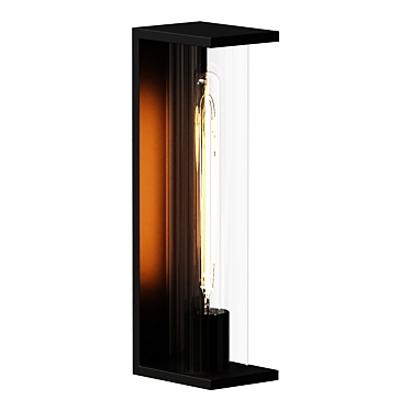 Stylish Black Table Lamp 3D model image 1 