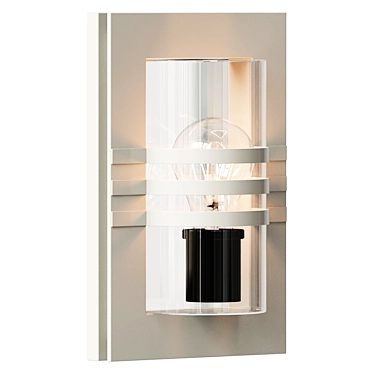 Elegant Privas Wall Lamp White 3D model image 1 