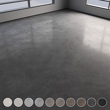 Polished Seamless Concrete Floor 3D model image 1 