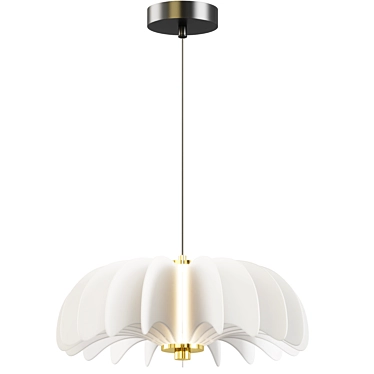 Elegant Ballet Pendant Lamp 3D model image 1 