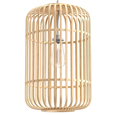 Aisne Bamboo Pendant Lamp Wood 3D model image 1 