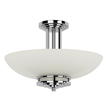 Modern Bathroom Ceiling Light Fixture 3D model image 1 