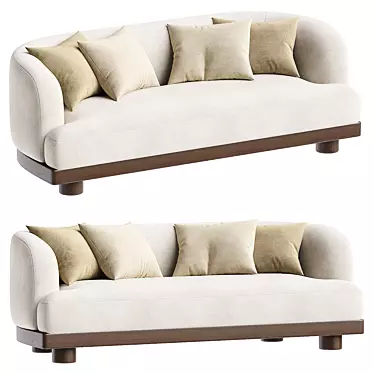 Modern Nomad Sofa: Designer Furniture 3D model image 1 