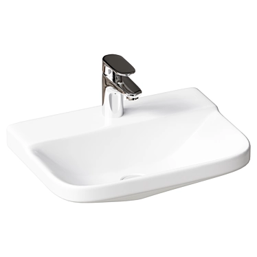 Title: Duravit P3 Comforts Wall-Mounted Sink 3D model image 1 