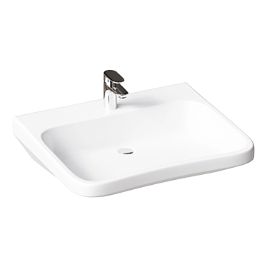 Duravit DuraStyle Wall-Mounted Basin 3D model image 1 