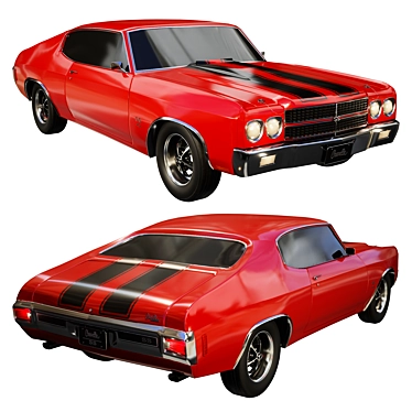 1970 Chevrolet Chevelle SS Model 3D model image 1 