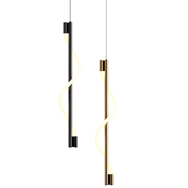 Modern Maurice Pendant Light 3D model image 1 