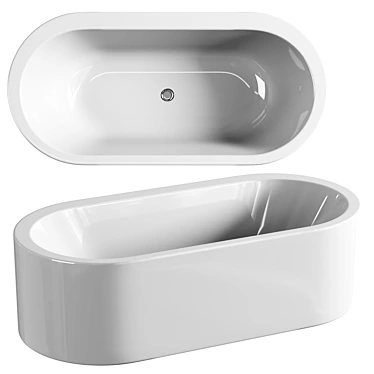 VitrA Istanbul Oval Bath 3D model image 1 