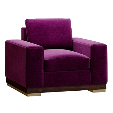 Luxurious Dyad Armchair: Endless Comfort 3D model image 1 