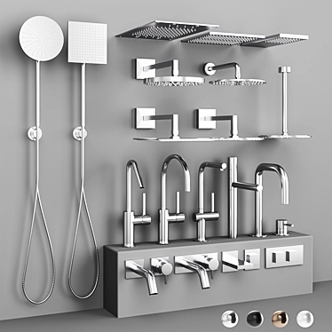 Fantini Faucet Collection: 22 Models 3D model image 1 