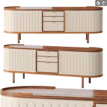 Elegant Giorgetti Dia Sideboard 3D model image 1 