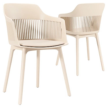 Beige Crocus Chair 840mm Height 3D model image 1 