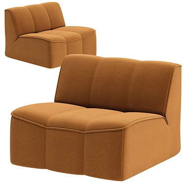 Modern Designer DS-910 Armchair 3D model image 1 