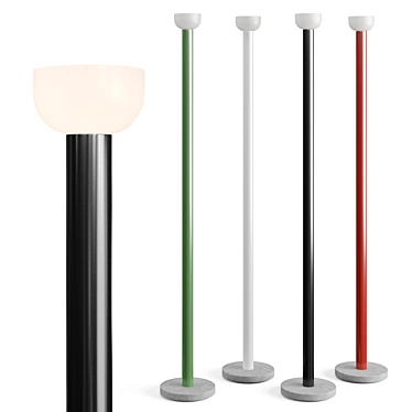 Sleek Bellhop Floor Lamp Light 3D model image 1 