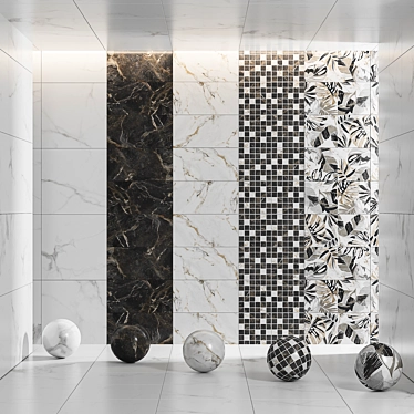 Kanzas Ceramic Tile Collection 3D model image 1 