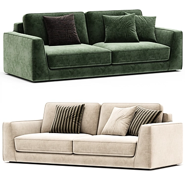 Modern Modular Celine Alberta Sofa 3D model image 1 