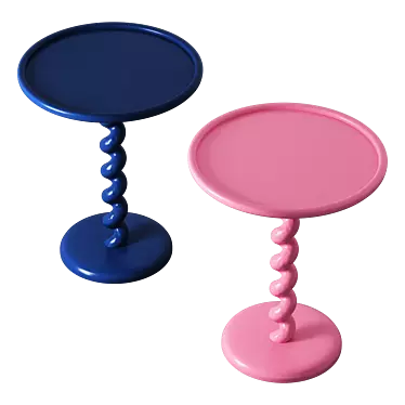 Pols Potten Twister Beistelltisch Set 3D model image 1 