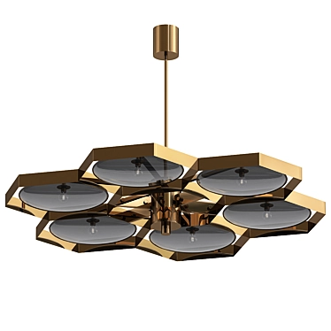 Elegant Hive Chandelier by Venumblack 3D model image 1 