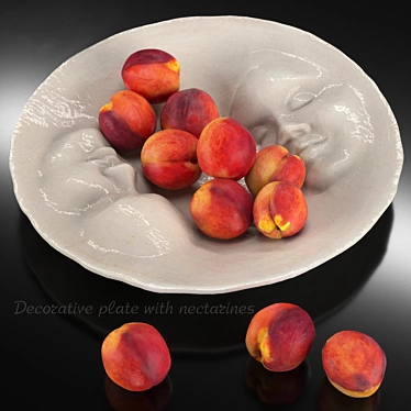 Fruit Plate 3D Model Kit 3D model image 1 