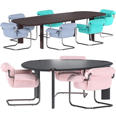 Isamu Dining Set, So Far 3D model image 1 