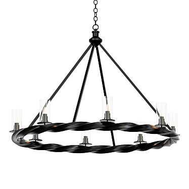 Elegant Orson Chandelier by Currey 3D model image 1 