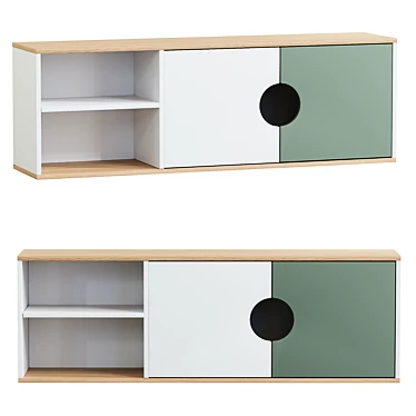 Modern Hallway Shelf Design 3D model image 1 