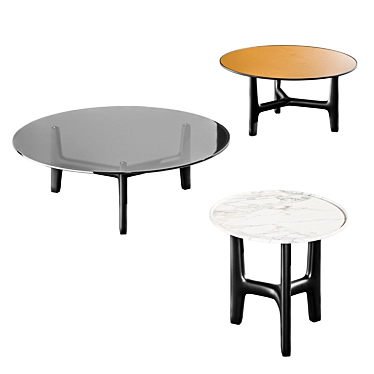 Italian Design Porada Tillow Table 3D model image 1 