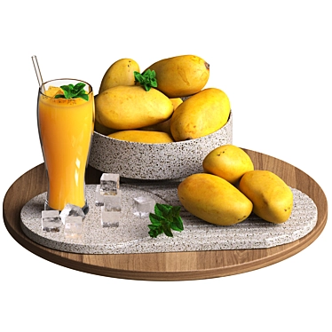 Mango Juice 3D Model Kit 3D model image 1 