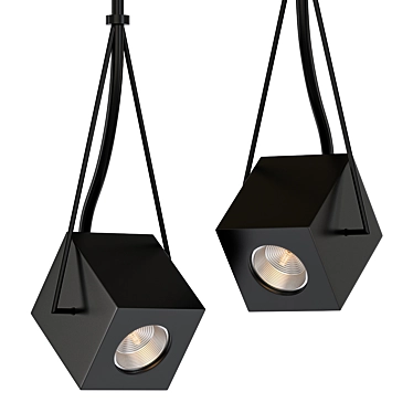 Modern Pendant Lighting: Directional Cube 3D model image 1 