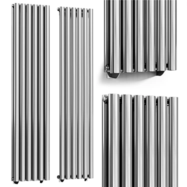 Stainless Steel Vertical Tube Radiator 3D model image 1 