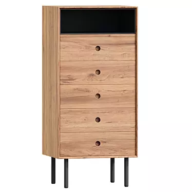 Acacia Small Chest Drawers 3Ds Max 3D model image 1 