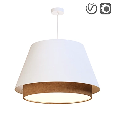 BPS KONCEPT Hemp Pendant Light 3D model image 1 