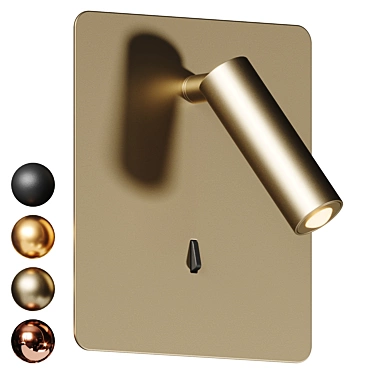 Sleek LED Wall Sconce Solution 3D model image 1 