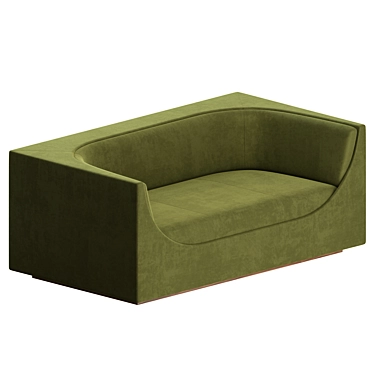 Jorge Zalszupin Mid-Century Cubo Sofa 3D model image 1 