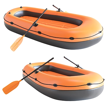 Inflatable Boat Set, 2016 Version 3D model image 1 