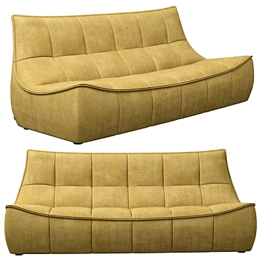 Retro Chic Montis Florence Sofa 3D model image 1 