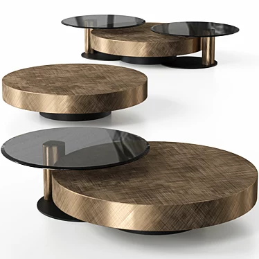 Customizable Modern Arena Tables 3D model image 1 