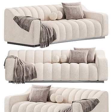 Elegant Kelly S Sofa Design 3D model image 1 