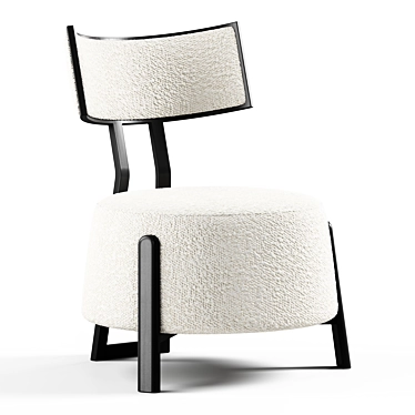 Seamless Textured Lounge Chair Model 3D model image 1 