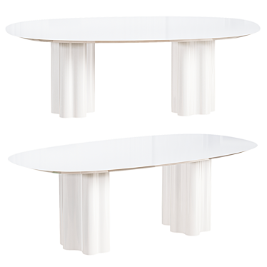 Elegant Teatro Magico Oval Table 3D model image 1 