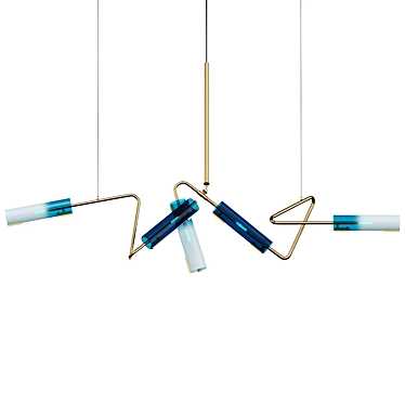 Elegance in Ultramarine Navy Glass 3D model image 1 