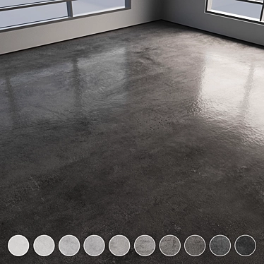 Colorful Seamless Polished Concrete Floor 3D model image 1 