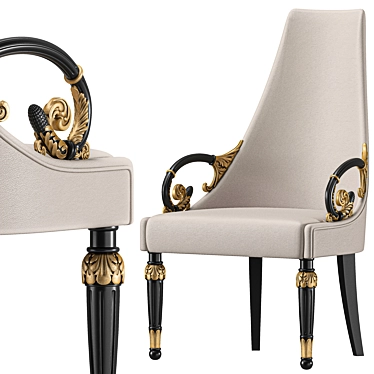 Luxury Versace Vanitas Dining Chair 3D model image 1 