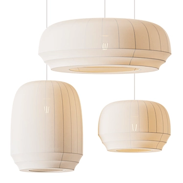 Traditional Pendant Lamp Trio 3D model image 1 