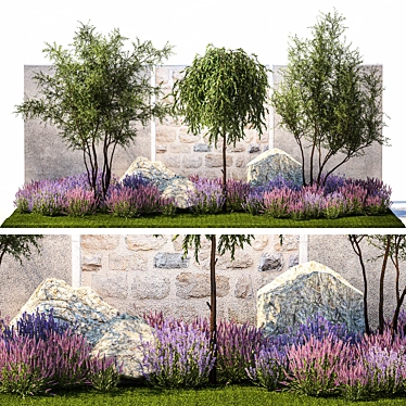 Title: Landscape Design Plant Collection 3D model image 1 